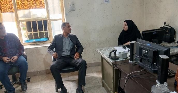 جلسه مدیر شرکت خدمات حمایتی کشاورزی استان کهگیلویه و بویراحمد با مرکز خدمات جهاد کشاورزی