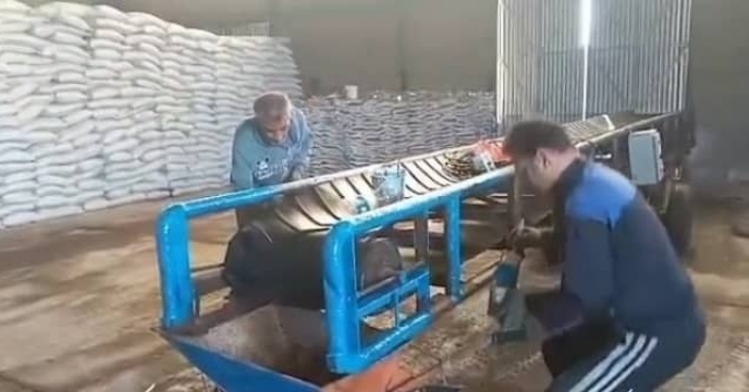 انجام تعمیرات موتور دستگاه نوار نقاله شرکت خدمات حمایتی کشاورزی استان گیلان