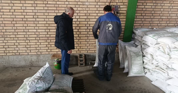 بازدید کارشناسان فنی از روند توزیع کود کارگزاران به کشاورزان شهرستان ملارد 