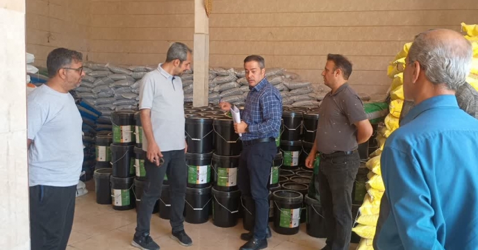 نظارت و بازدید از انبار کارگزاری کاسپین پاک زیست البرز در استان قزوین