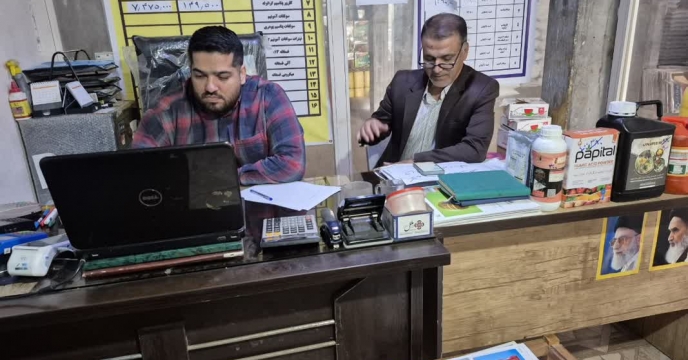 پایش از مرکز  توزیع کود یارانه ای حسن کرد در شهرستان  گالیکش