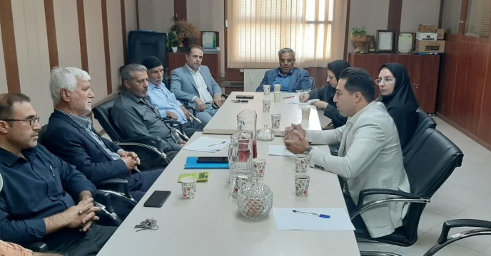جلسه بررسی رفع مشکل کودی کارگزاری شهرستان  قدس 