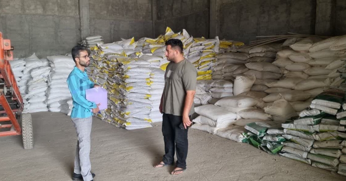 بازدید از کارگزاری کود حیدر جعفر پور  در شهرستان کردکوی