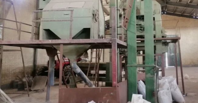 سرویس  سیکلون های گردگیر و پیش بوجار کارخانه بوجاری بذر غلات شرکت خدمات حمایتی کشاورزی استان گلستان توسط کارشناس فنی استان