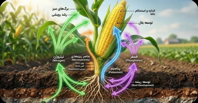 مصرف بیش از۷۱۸تن کود یارانه ای برای مزارع ذرت علوفه‌ای استان گلستان