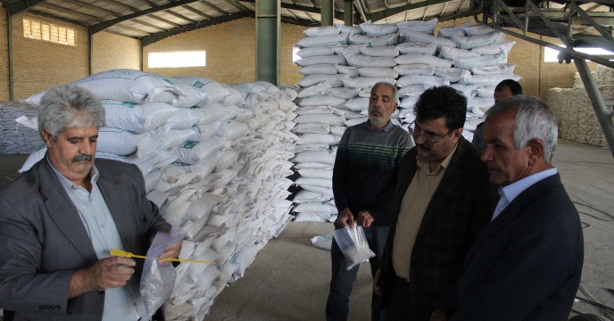 تخلیه و نمونه‌برداری ۲۰۰ تن کود سوپر فسفات تریپل پارت یک در یزد