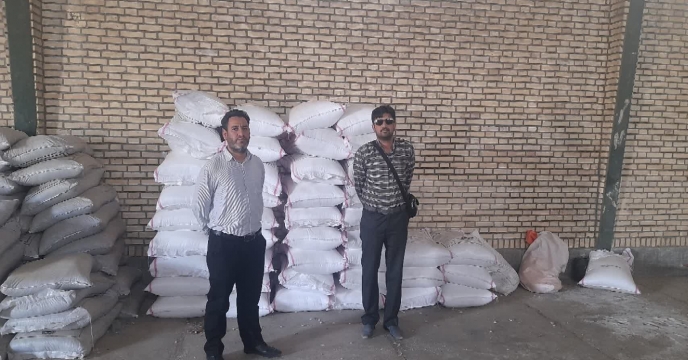 بازدید و پایش کود از انبار کارگزاری تعاونی تولید فجر سه قلعه