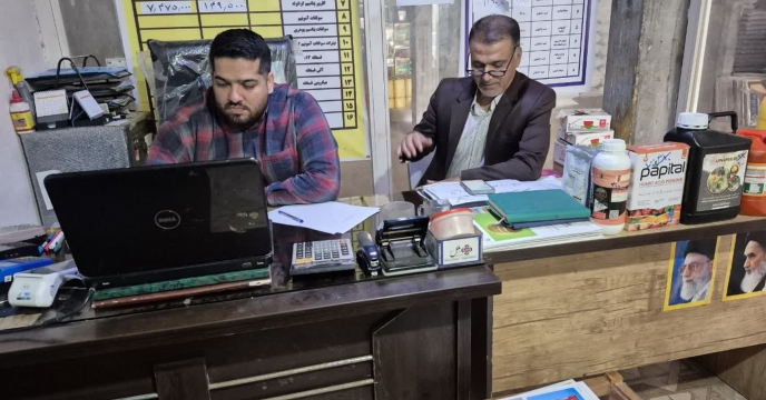 بازدید از انبار کارگزارای کود حسن کرد  در شهرستان گالیکش
