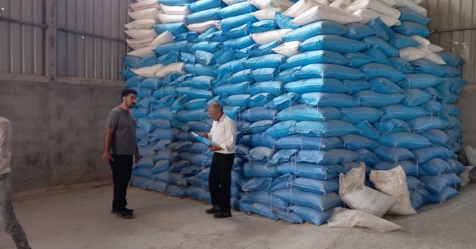 بازدید گروه پایش کود استان آذربایجان شرقی از انبار و دفتر توزیع کود کارگزاری های شهرستان اهر