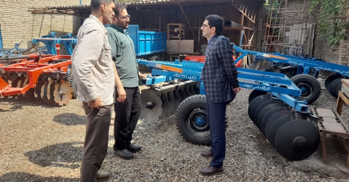 بازدید از کارگاه تولیدی ادوات کشاورزی مقدسی در شهرستان علی آباد کتول