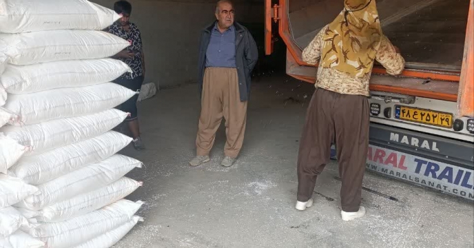 تامین میزان 50 تن کود اوره از مبدا مسجدسلیمان به مقصد کارگزاری در کامیاران