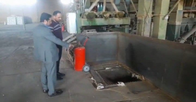 بازدید کارشناس ماشین آلات شرکت خدمات حمایتی کشاورزی استان سمنان از سامانه بوجاری استان