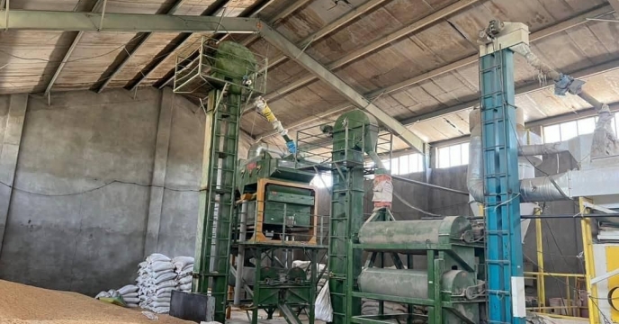 آماده سازی و تست نهایی دستگاه بوجاری بذر برنج در شرکت خدمات حمایتی کشاورزی استان گیلان