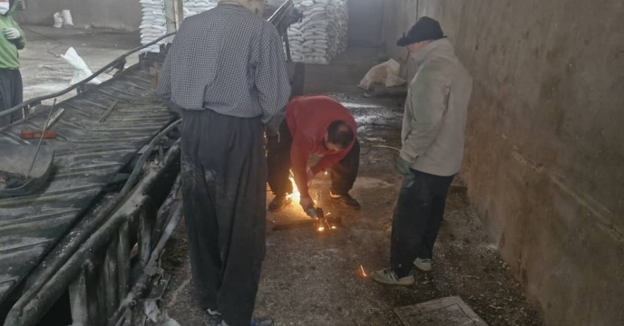 بازدید کارشناس فنی شرکت خدمات حمایتی کشاورزی استان کرمانشاه از دستگاه های بوجاری استان