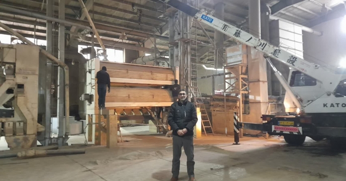 نصب دستگاه جوگیر و شکسته گیر های سامانه بوجاری شرکت خدمات حمایتی کشاورزی استان گلستان