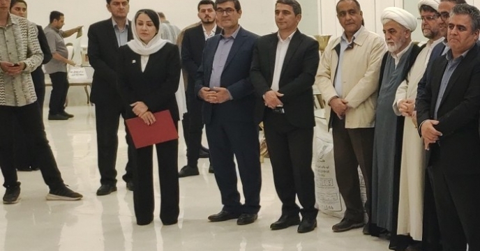 بازدید مهندس نیرومند مدیر جهاد کشاورزی استان درهمایش بازاریابی کود استان اردبیل