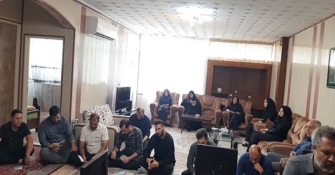 برگزاری مراسم زیارت عاشورا در مدیریت شرکت خدمات حمایتی کشاورزی استان تهران