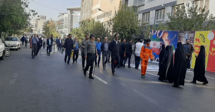 حضورهمکاران شرکت خدمات حمایتی کشاورزی استان تهران در راهپیمایی 13 آبان روز ملی مبارزه با استکبار جهانی
