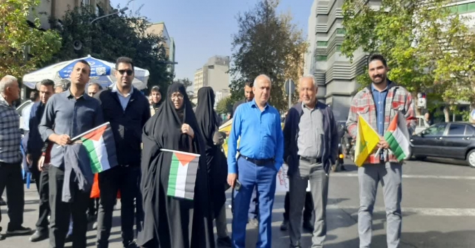 حضورهمکاران شرکت خدمات حمایتی کشاورزی استان تهران در راهپیمایی 13 آبان روز ملی مبارزه با استکبار جهانی