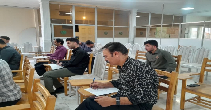برگزاری آزمون دوره آموزشی با عنوان ( امنیت سایبری ) برای کلیه همکاران استان مرکزی 