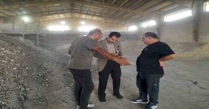 بازدید از کارخانه شرکت تفاهم نامه ای کود ، شرکت فرایند صنعت در شهرستان ساوه