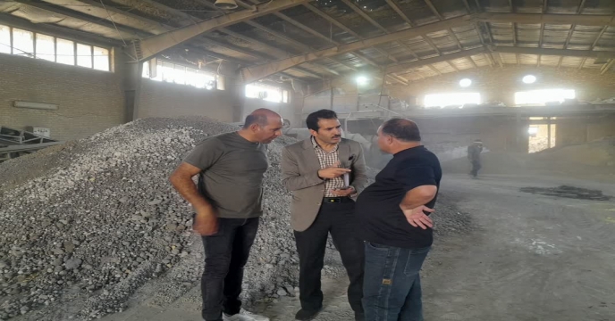 بازدید از کارخانه شرکت تفاهم نامه ای کود ، شرکت فرایند صنعت در شهرستان ساوه