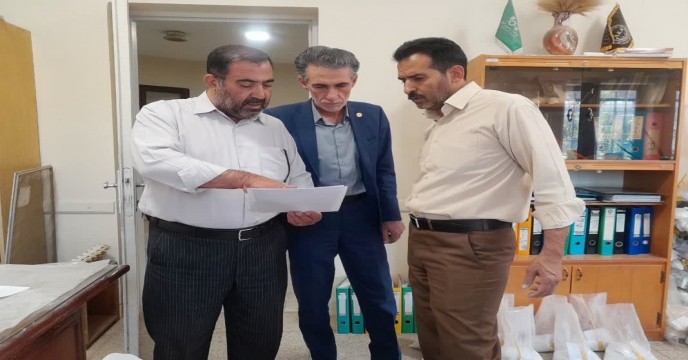 بازدید مهندس سلیمی مشاور محترم مدیر عامل از ستاد جهت بازدید از انبارهای استان مرکزی و عملیات نمونه برداری از کودهای تولید داخلی – مهر ماه 1404