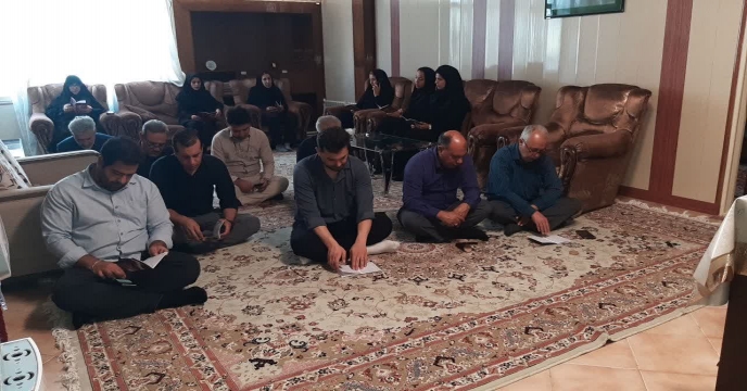 برگزاری مراسم زیارت عاشورا در مدیریت شرکت خدمات حمایتی کشاورزی استان تهران