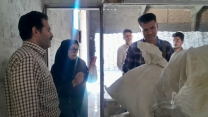 بازدید کارشناس رسمی دادگستری از کود کلوخه شده  در مجتمع  انبار های سازمانی استان مرکزی  