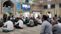 حضور شرکت خدمات حمایتی کشاورزی استان همدان در راهپیمایی نماز جمعه برای محکوم کردن حمله رژیم صهیونیستی به خاک کشور عزیزمان
