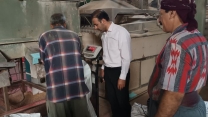 بازدید کارشناس شرکت خدمات حمایتی کشاورزی استان سمنان از روند بوجاری