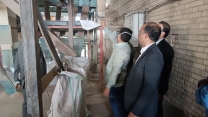بازدید مدیر استان سمنان از عملیات بوجاری گندم در انبار سازمانی شهرستان سمنان