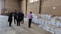 بازدید کار گروه پایش استان از انبار کارگزاری مالک اشتر خوسف 