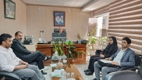 جلسه مدیر شرکت خدمات حمایتی کشاورزی خراسان شمالی با مدیر عامل شرکت بهشت تجارت پاک