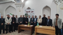 حضور مدیر شرکت خدمات حمایتی کشاورزی استان اردبیل در میز خدمت جهادی در مصلای اردبیل به مناسبت هفته جهاد کشاورزی