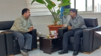 دیدار محسن مهدوی مدیر شرکت خدمات حمایتی کشاورزی استان چهار محال و بختیاری با حسین بهرامی رئیس سازمان جهاد کشاورزی استان چهارمحال و بختیاری به مناسبت هفته دولت