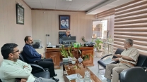 جلسه مدیر شرکت خدمات حمایتی کشاورزی خراسان شمالی با مدیر عامل گل قاصدک