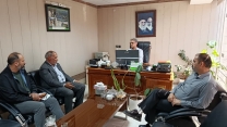 جلسه مدیر شرکت خدمات حمایتی کشاورزی خراسان شمالی با مدیر عامل  موسسه حفاظتی و مراقبتی آرمان نظم حافظ اترک 