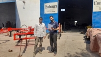 بازدید کارشناس ‌ماشین های کشاورزی  شرکت خدمات حمایتی کشاورزی استان گلستان از کارگاه تولیدی ادوات کشاورزی موسوی در شهرک صنعتی فاضل آباد