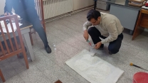 نمونه‌برداری از کود  سولفات پتاسیم تأمین شده از شرکت صنعت پتاس آسیا توسط شرکت خدمات حمایتی کشاورزی آذربایجان شرقی