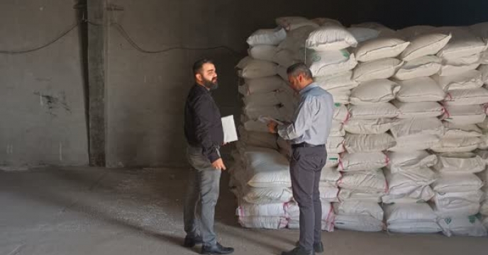 نظارت و کنترل اکیپ پایش شرکت خدمات حمایتی کشاورزی استان از انبار اتحادیه تعاونی روستایی قزوین 