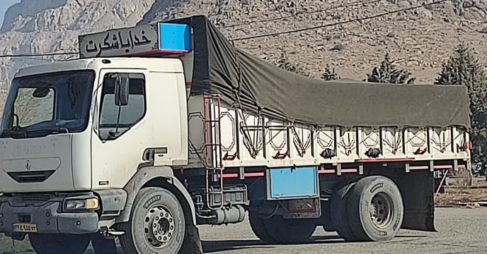 توزیع کود کشاورزی سوپر فسفات تریپل توسط مجتمع شیمیایی آبیک به استان مازندران شرکت تعاونی روستایی خزر خویبار