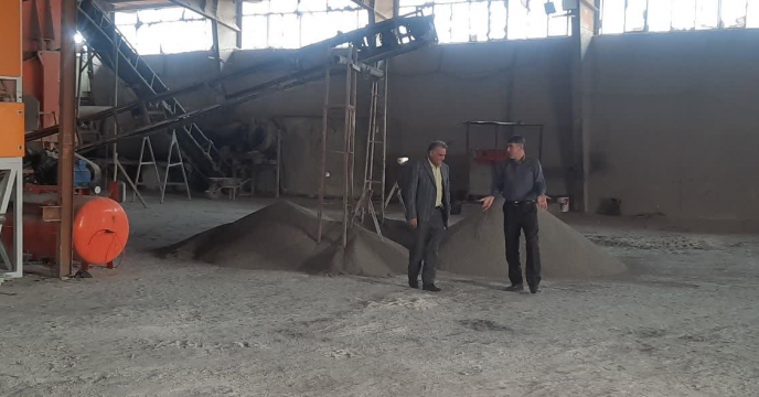 کارگروه بازرسی و کنترل کیفی مواد کودی از کارخانه تولید کود در شهرستان ایوان بازدید کرد