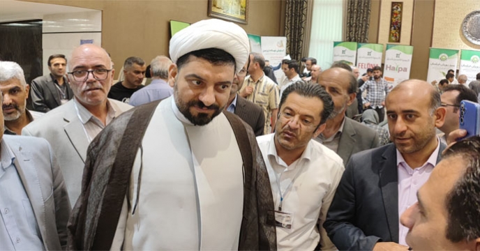 بازدید حجت الاسلام و المسلمین آقای احد آزادی خواه نماینده مردم ملایر در مجلس شورای اسلامی و نایب رییس کمیسیون کشاورزی مجلس از همایش شرکت خدمات حمایتی کشاورزی استان همدان 