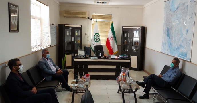 جلسه رئیس سازمان نظام مهندسی کشاورزی و منابع طبیعی با سرپرست شرکت خدمات حمایتی کشاورزی استان بوشهر
