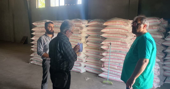 کنترل و نظارت اکیپ پایش استان قزوین از انبار کارگزاری در  شهرستان آبیک