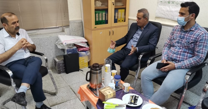 جلسه سرپرست شرکت خدمات حمایتی کشاورزی استان بوشهر با مدیر بازرگانی پتروشیمی پرديس عسلويه