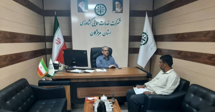 جلسه مدیر شرکت خدمات حمایتی کشاورزی هرمزگان با کارگزار شهرستان بندرعباس