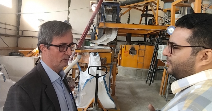 بازدید فنی کنترل کیفی از پارت جدید سولفات پتاسیم شرکت توسعه سبز آکو استان قم