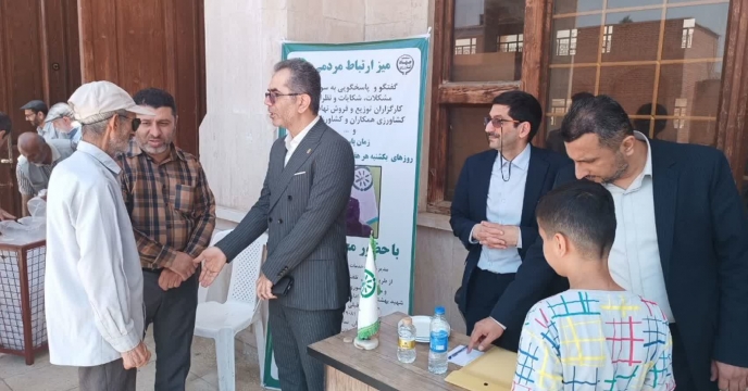میز ارتباط مردمی شرکت خدمات حمایتی کشاورزی استان گلستان در مسیر خدمت و مقاومت بر پا شد